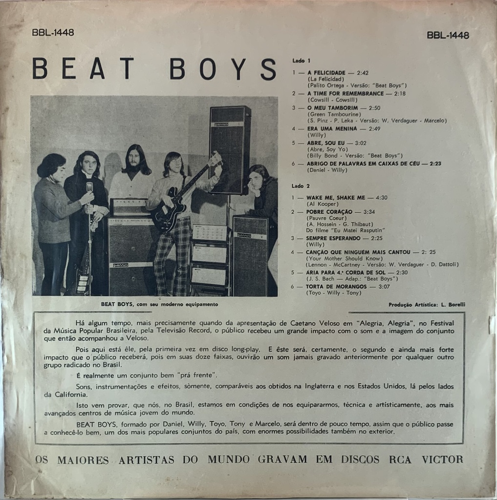 Beat Boys (LP usado) | Tracks Rio Beat Boys (LP usado) | Tracks Rio